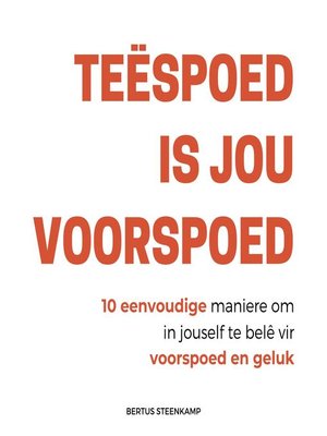 Teëspoed is jou voorspoed - Audiobook